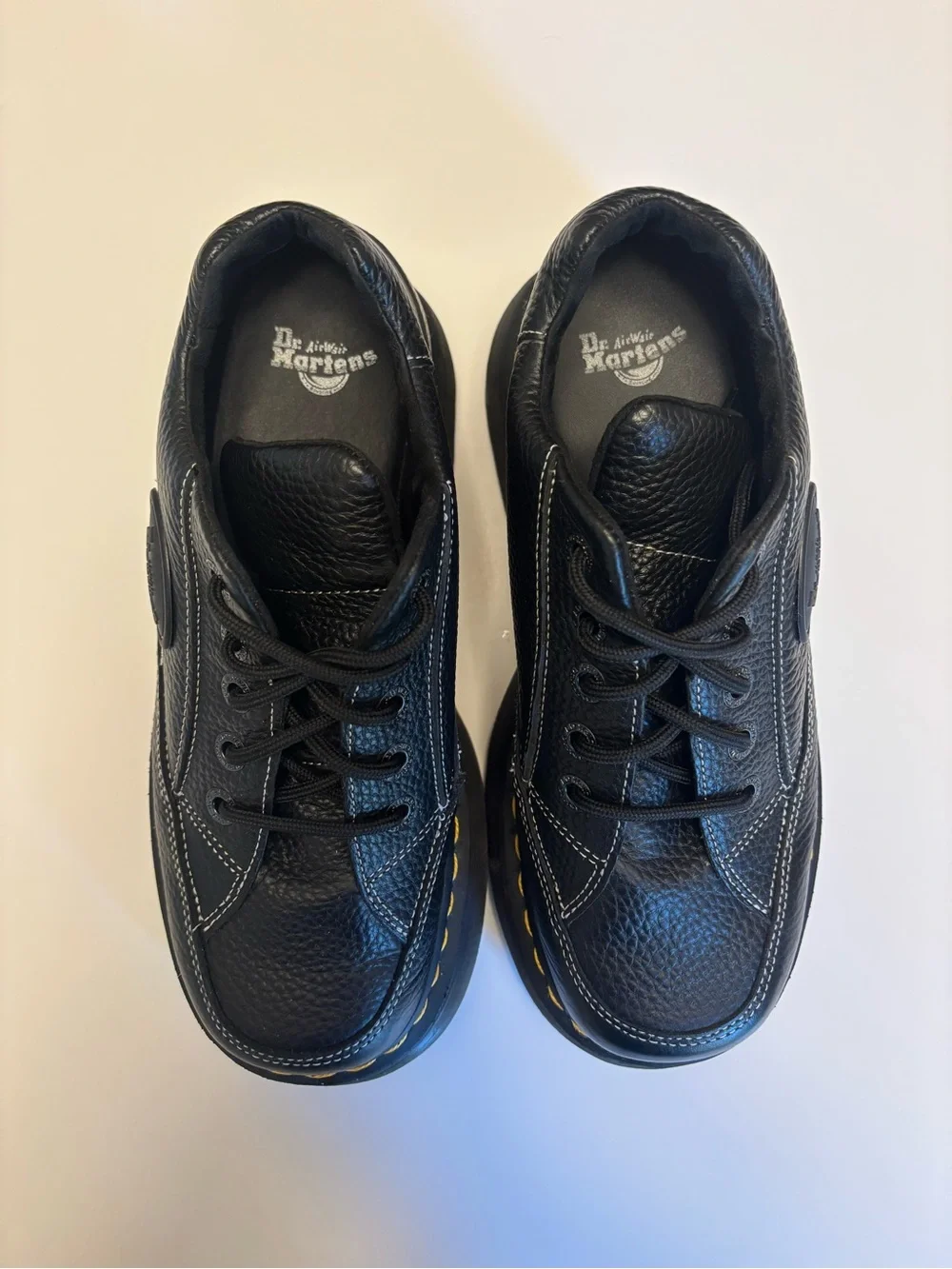 Dr. Martens Buzz 5-Eye Leather Shoes Black Platform